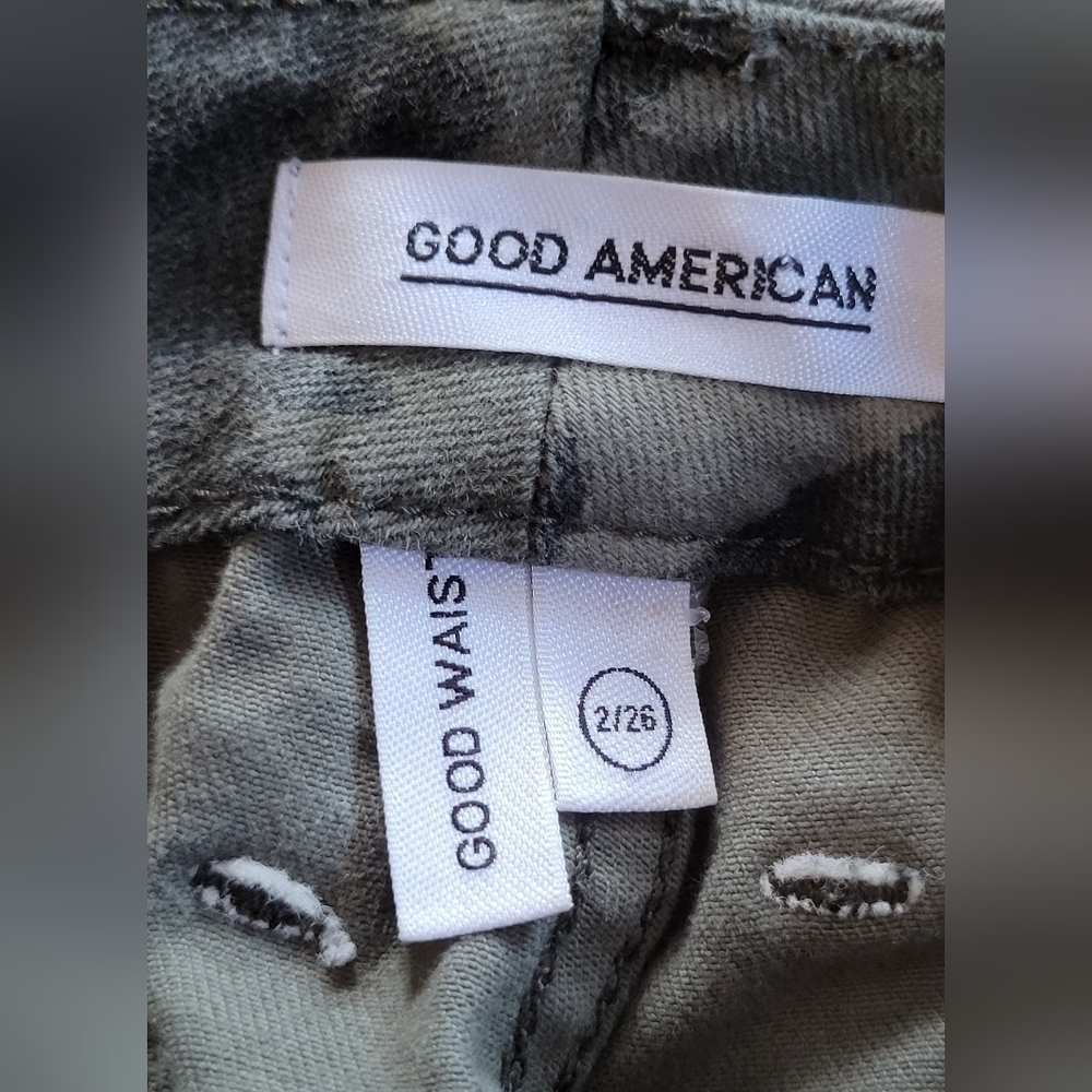 Good American Camo Good Waist Skinny High Waist Jeans-Size 2/26 - Picture 2 of 5